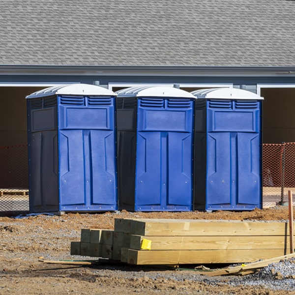 what is the expected delivery and pickup timeframe for the porta potties in Shell Rock Iowa